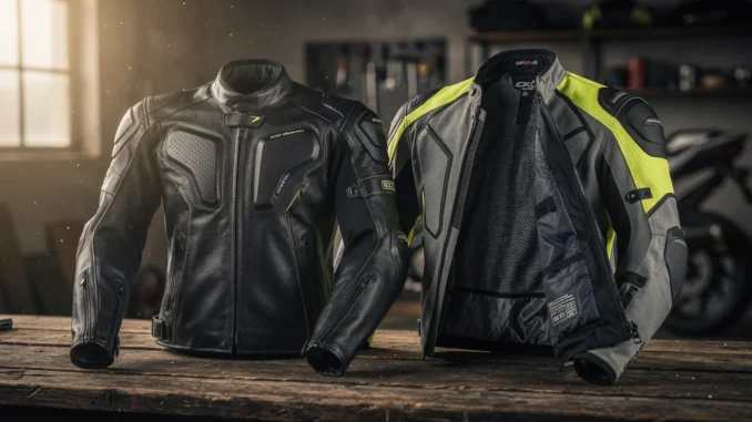 kurtka motocyklowa skórzana czy tekstylna