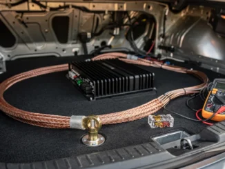 montaż car audio okablowanie